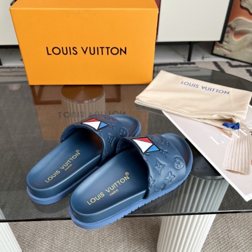 Cheap Louis Vuitton Slippers For Women #1267074 Replica Wholesale [$76.00 USD] [ITEM#1267074] on Replica Louis Vuitton Slippers