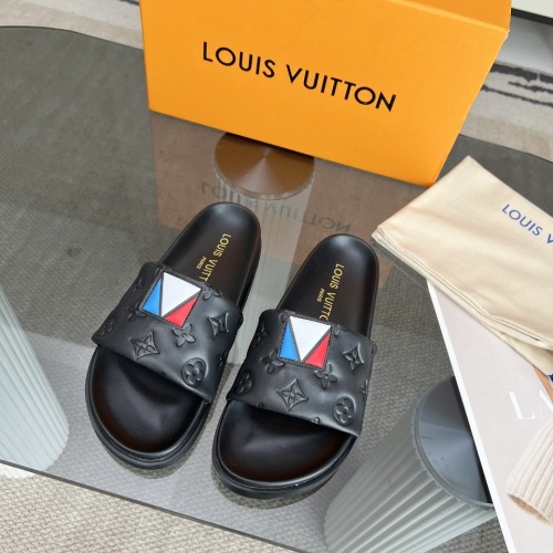 Cheap Louis Vuitton Slippers For Women #1267075 Replica Wholesale [$76.00 USD] [ITEM#1267075] on Replica Louis Vuitton Slippers