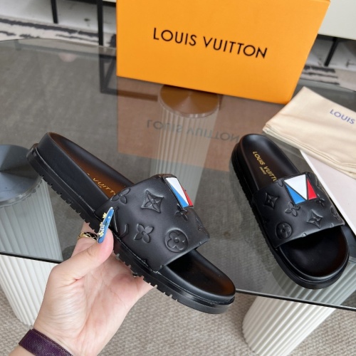 Cheap Louis Vuitton Slippers For Women #1267075 Replica Wholesale [$76.00 USD] [ITEM#1267075] on Replica Louis Vuitton Slippers