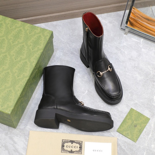 Cheap Gucci Boots For Women #1267129 Replica Wholesale [$140.00 USD] [ITEM#1267129] on Replica Gucci Boots