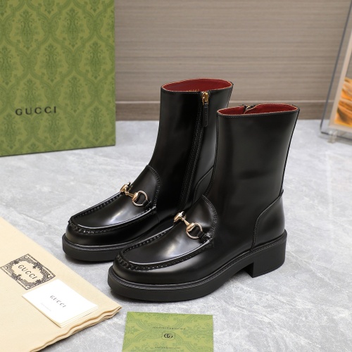 Cheap Gucci Boots For Women #1267130 Replica Wholesale [$140.00 USD] [ITEM#1267130] on Replica Gucci Boots