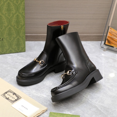 Cheap Gucci Boots For Women #1267130 Replica Wholesale [$140.00 USD] [ITEM#1267130] on Replica Gucci Boots