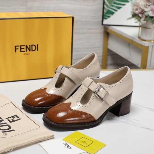 Cheap Fendi High-Heeled Shoes For Women #1267131 Replica Wholesale [$140.00 USD] [ITEM#1267131] on Replica Fendi High-Heeled Shoes