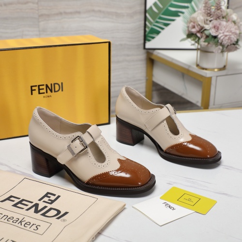 Cheap Fendi High-Heeled Shoes For Women #1267131 Replica Wholesale [$140.00 USD] [ITEM#1267131] on Replica Fendi High-Heeled Shoes