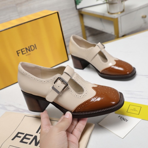 Cheap Fendi High-Heeled Shoes For Women #1267131 Replica Wholesale [$140.00 USD] [ITEM#1267131] on Replica Fendi High-Heeled Shoes