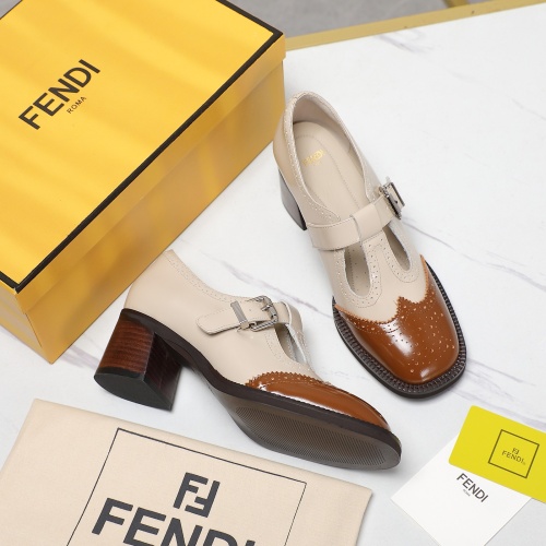 Cheap Fendi High-Heeled Shoes For Women #1267131 Replica Wholesale [$140.00 USD] [ITEM#1267131] on Replica Fendi High-Heeled Shoes