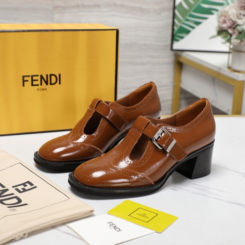 Cheap Fendi High-Heeled Shoes For Women #1267132 Replica Wholesale [$140.00 USD] [ITEM#1267132] on Replica Fendi High-Heeled Shoes