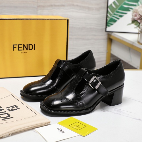 Cheap Fendi High-Heeled Shoes For Women #1267133 Replica Wholesale [$140.00 USD] [ITEM#1267133] on Replica Fendi High-Heeled Shoes