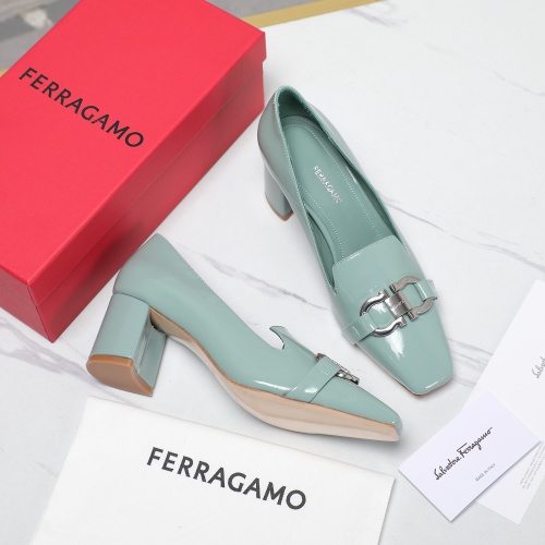 Cheap Salvatore Ferragamo High-Heeled Shoes For Women #1267139 Replica Wholesale [$108.00 USD] [ITEM#1267139] on Replica Salvatore Ferragamo High-Heeled Shoes