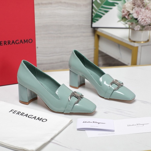 Cheap Salvatore Ferragamo High-Heeled Shoes For Women #1267139 Replica Wholesale [$108.00 USD] [ITEM#1267139] on Replica Salvatore Ferragamo High-Heeled Shoes