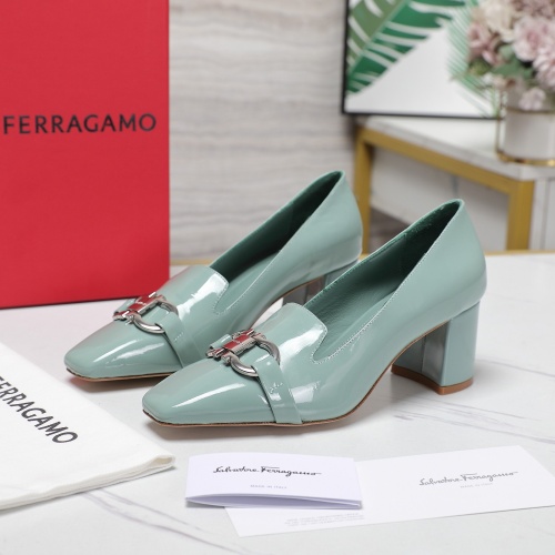 Cheap Salvatore Ferragamo High-Heeled Shoes For Women #1267139 Replica Wholesale [$108.00 USD] [ITEM#1267139] on Replica Salvatore Ferragamo High-Heeled Shoes