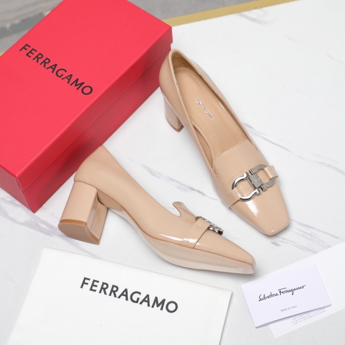 Cheap Salvatore Ferragamo High-Heeled Shoes For Women #1267140 Replica Wholesale [$108.00 USD] [ITEM#1267140] on Replica Salvatore Ferragamo High-Heeled Shoes