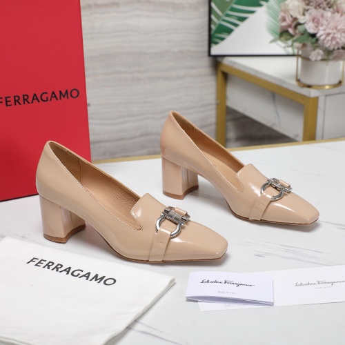 Cheap Salvatore Ferragamo High-Heeled Shoes For Women #1267140 Replica Wholesale [$108.00 USD] [ITEM#1267140] on Replica Salvatore Ferragamo High-Heeled Shoes