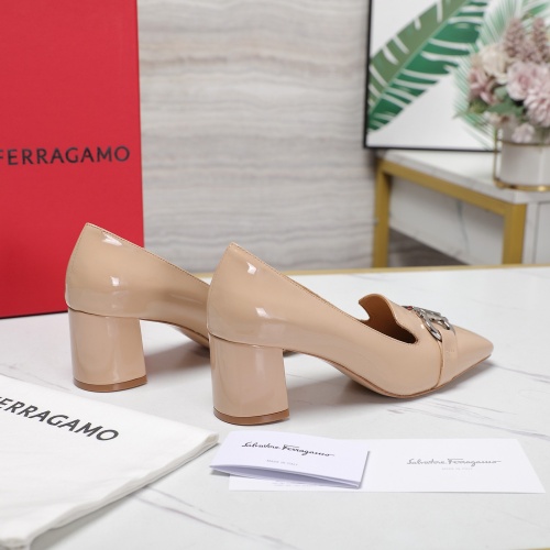 Cheap Salvatore Ferragamo High-Heeled Shoes For Women #1267140 Replica Wholesale [$108.00 USD] [ITEM#1267140] on Replica Salvatore Ferragamo High-Heeled Shoes