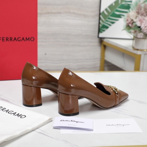 Cheap Salvatore Ferragamo High-Heeled Shoes For Women #1267141 Replica Wholesale [$108.00 USD] [ITEM#1267141] on Replica Salvatore Ferragamo High-Heeled Shoes