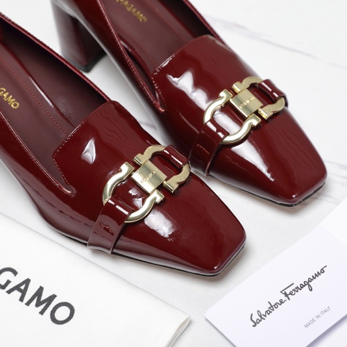 Cheap Salvatore Ferragamo High-Heeled Shoes For Women #1267142 Replica Wholesale [$108.00 USD] [ITEM#1267142] on Replica Salvatore Ferragamo High-Heeled Shoes