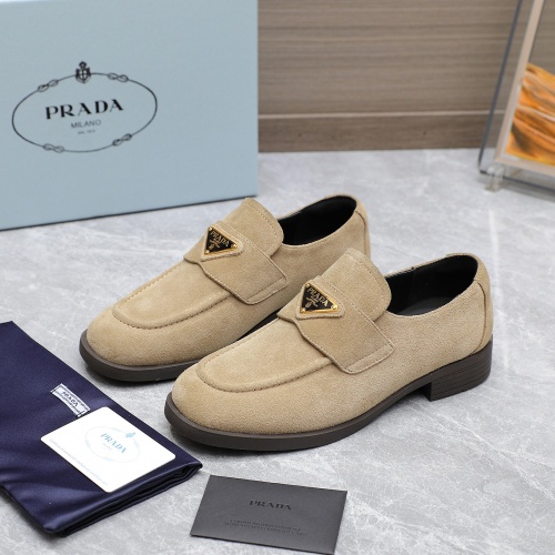 Cheap Prada Leather Shoes For Women #1267148 Replica Wholesale [$102.00 USD] [ITEM#1267148] on Replica Prada Leather Shoes