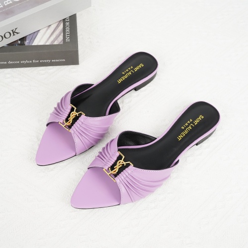 Cheap Yves Saint Laurent YSL Slippers For Women #1267172 Replica Wholesale [$85.00 USD] [ITEM#1267172] on Replica Yves Saint Laurent YSL Slippers