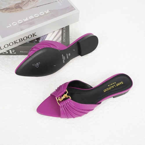 Cheap Yves Saint Laurent YSL Slippers For Women #1267173 Replica Wholesale [$85.00 USD] [ITEM#1267173] on Replica Yves Saint Laurent YSL Slippers