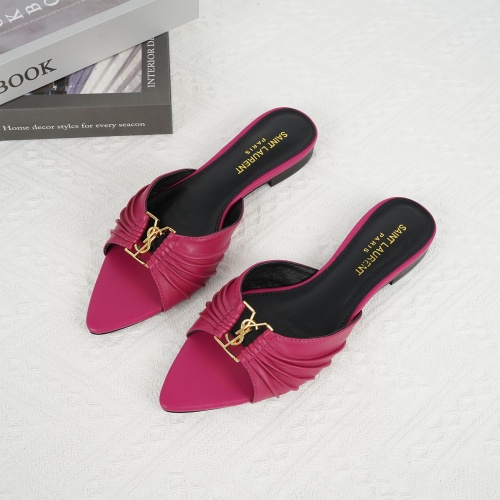 Cheap Yves Saint Laurent YSL Slippers For Women #1267177 Replica Wholesale [$85.00 USD] [ITEM#1267177] on Replica Yves Saint Laurent YSL Slippers