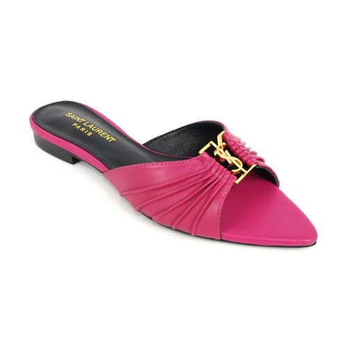 Cheap Yves Saint Laurent YSL Slippers For Women #1267177 Replica Wholesale [$85.00 USD] [ITEM#1267177] on Replica Yves Saint Laurent YSL Slippers