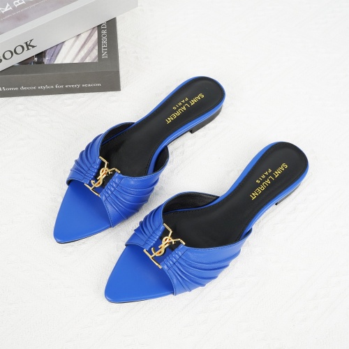 Cheap Yves Saint Laurent YSL Slippers For Women #1267178 Replica Wholesale [$85.00 USD] [ITEM#1267178] on Replica Yves Saint Laurent YSL Slippers