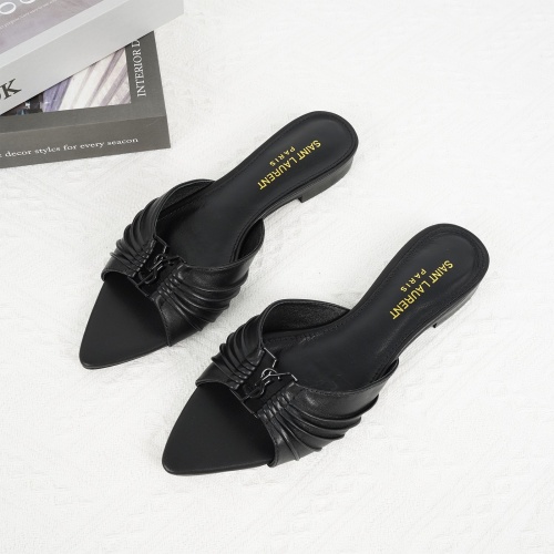 Cheap Yves Saint Laurent YSL Slippers For Women #1267184 Replica Wholesale [$85.00 USD] [ITEM#1267184] on Replica Yves Saint Laurent YSL Slippers