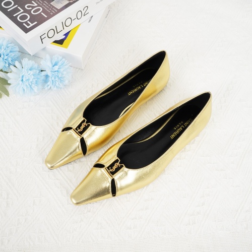 Cheap Yves Saint Laurent YSL Flat Shoes For Women #1267194 Replica Wholesale [$96.00 USD] [ITEM#1267194] on Replica Yves Saint Laurent YSL Flat Shoes