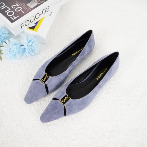 Cheap Yves Saint Laurent YSL Flat Shoes For Women #1267197 Replica Wholesale [$96.00 USD] [ITEM#1267197] on Replica Yves Saint Laurent YSL Flat Shoes