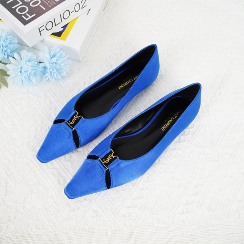 Cheap Yves Saint Laurent YSL Flat Shoes For Women #1267198 Replica Wholesale [$96.00 USD] [ITEM#1267198] on Replica Yves Saint Laurent YSL Flat Shoes