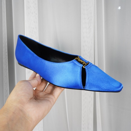 Cheap Yves Saint Laurent YSL Flat Shoes For Women #1267198 Replica Wholesale [$96.00 USD] [ITEM#1267198] on Replica Yves Saint Laurent YSL Flat Shoes