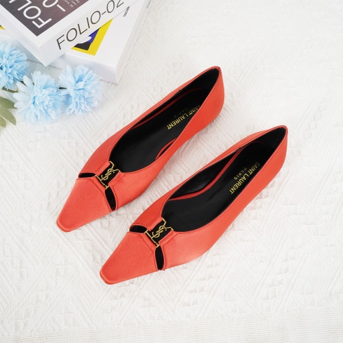 Cheap Yves Saint Laurent YSL Flat Shoes For Women #1267199 Replica Wholesale [$96.00 USD] [ITEM#1267199] on Replica Yves Saint Laurent YSL Flat Shoes