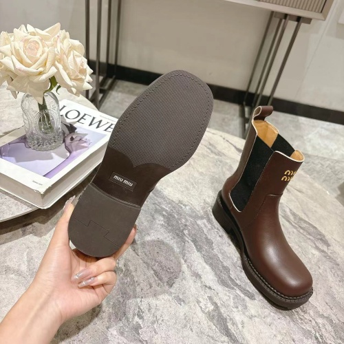 Cheap MIU MIU Boots For Women #1267223 Replica Wholesale [$108.00 USD] [ITEM#1267223] on Replica MIU MIU Boots