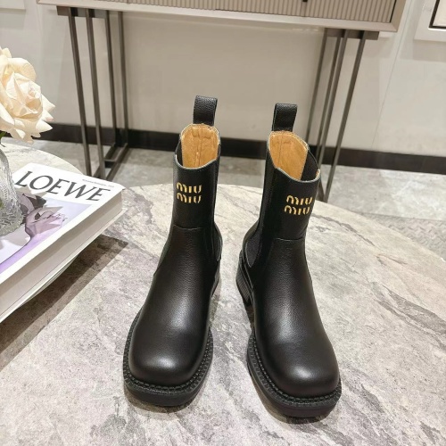 Cheap MIU MIU Boots For Women #1267224 Replica Wholesale [$108.00 USD] [ITEM#1267224] on Replica MIU MIU Boots