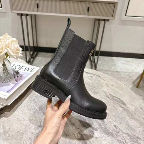 Cheap MIU MIU Boots For Women #1267224 Replica Wholesale [$108.00 USD] [ITEM#1267224] on Replica MIU MIU Boots