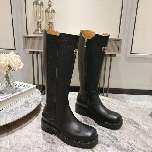 Cheap MIU MIU Boots For Women #1267226 Replica Wholesale [$145.00 USD] [ITEM#1267226] on Replica MIU MIU Boots