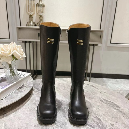 Cheap MIU MIU Boots For Women #1267226 Replica Wholesale [$145.00 USD] [ITEM#1267226] on Replica MIU MIU Boots