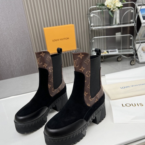 Cheap Louis Vuitton Boots For Women #1267228 Replica Wholesale [$112.00 USD] [ITEM#1267228] on Replica Louis Vuitton Boots