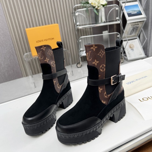 Cheap Louis Vuitton Boots For Women #1267230 Replica Wholesale [$112.00 USD] [ITEM#1267230] on Replica Louis Vuitton Boots