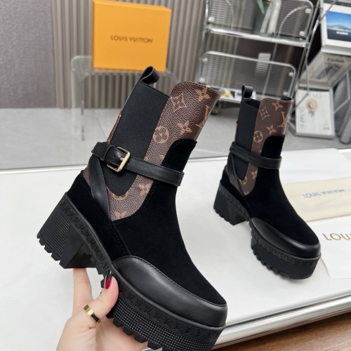 Cheap Louis Vuitton Boots For Women #1267230 Replica Wholesale [$112.00 USD] [ITEM#1267230] on Replica Louis Vuitton Boots