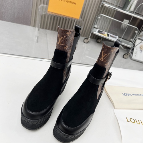 Cheap Louis Vuitton Boots For Women #1267230 Replica Wholesale [$112.00 USD] [ITEM#1267230] on Replica Louis Vuitton Boots