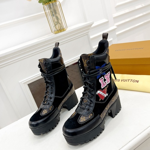 Cheap Louis Vuitton Boots For Women #1267231 Replica Wholesale [$98.00 USD] [ITEM#1267231] on Replica Louis Vuitton Boots