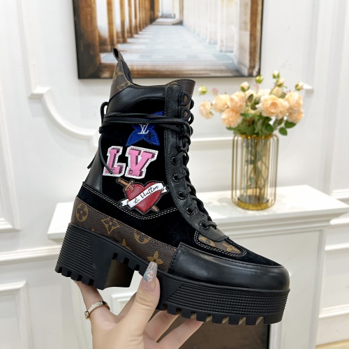 Cheap Louis Vuitton Boots For Women #1267231 Replica Wholesale [$98.00 USD] [ITEM#1267231] on Replica Louis Vuitton Boots