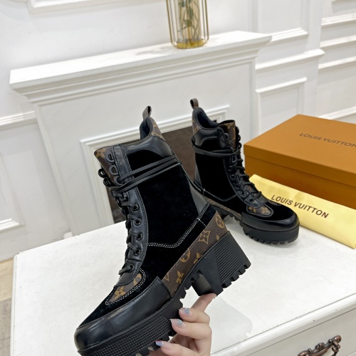 Cheap Louis Vuitton Boots For Women #1267231 Replica Wholesale [$98.00 USD] [ITEM#1267231] on Replica Louis Vuitton Boots