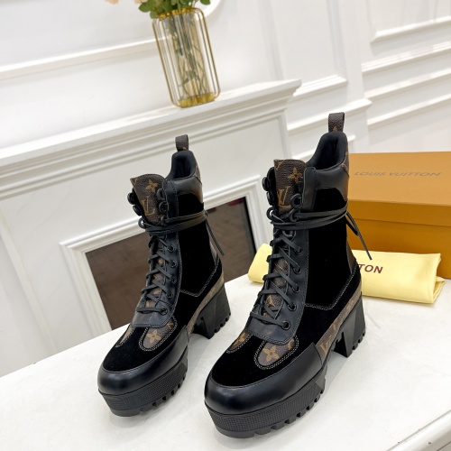 Cheap Louis Vuitton Boots For Women #1267232 Replica Wholesale [$98.00 USD] [ITEM#1267232] on Replica Louis Vuitton Boots