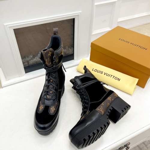 Cheap Louis Vuitton Boots For Women #1267232 Replica Wholesale [$98.00 USD] [ITEM#1267232] on Replica Louis Vuitton Boots