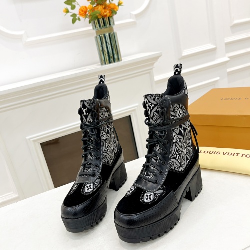 Cheap Louis Vuitton Boots For Women #1267233 Replica Wholesale [$98.00 USD] [ITEM#1267233] on Replica Louis Vuitton Boots