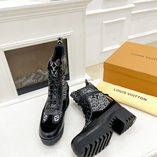 Cheap Louis Vuitton Boots For Women #1267233 Replica Wholesale [$98.00 USD] [ITEM#1267233] on Replica Louis Vuitton Boots