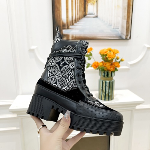 Cheap Louis Vuitton Boots For Women #1267233 Replica Wholesale [$98.00 USD] [ITEM#1267233] on Replica Louis Vuitton Boots