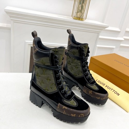 Cheap Louis Vuitton Boots For Women #1267234 Replica Wholesale [$98.00 USD] [ITEM#1267234] on Replica Louis Vuitton Boots